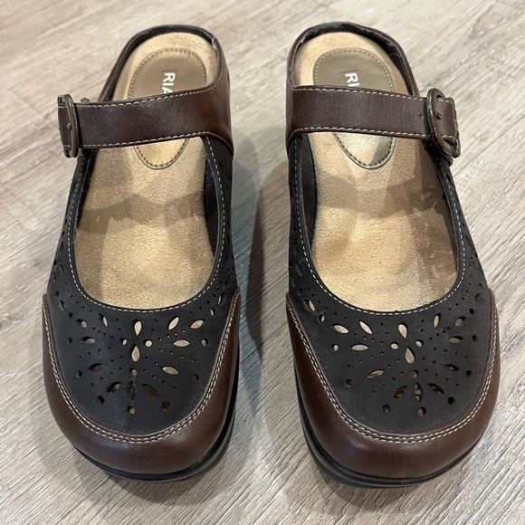 Rialto Comfort Shoes Brown Platform Mules size 8.5 - 9 - Picture 2 of 16